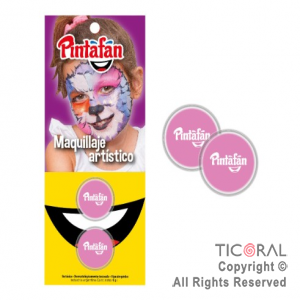 MAQUILLAJE ARTISTICO ROSA ROSA ( 2 - 4 GR) (PACK X 3 BLISTERS)